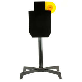 Birchwood Casey World of Targets Hostage Silhouette with Paddle Target features easy assembly.